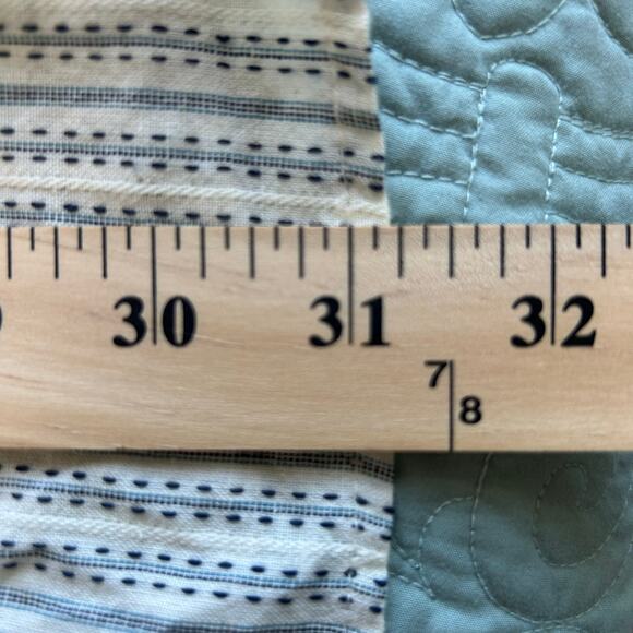 Zara TRF Trafaluc Striped Embroidered Mini Peasant Dress, Size ZS - Picture 9 of 9